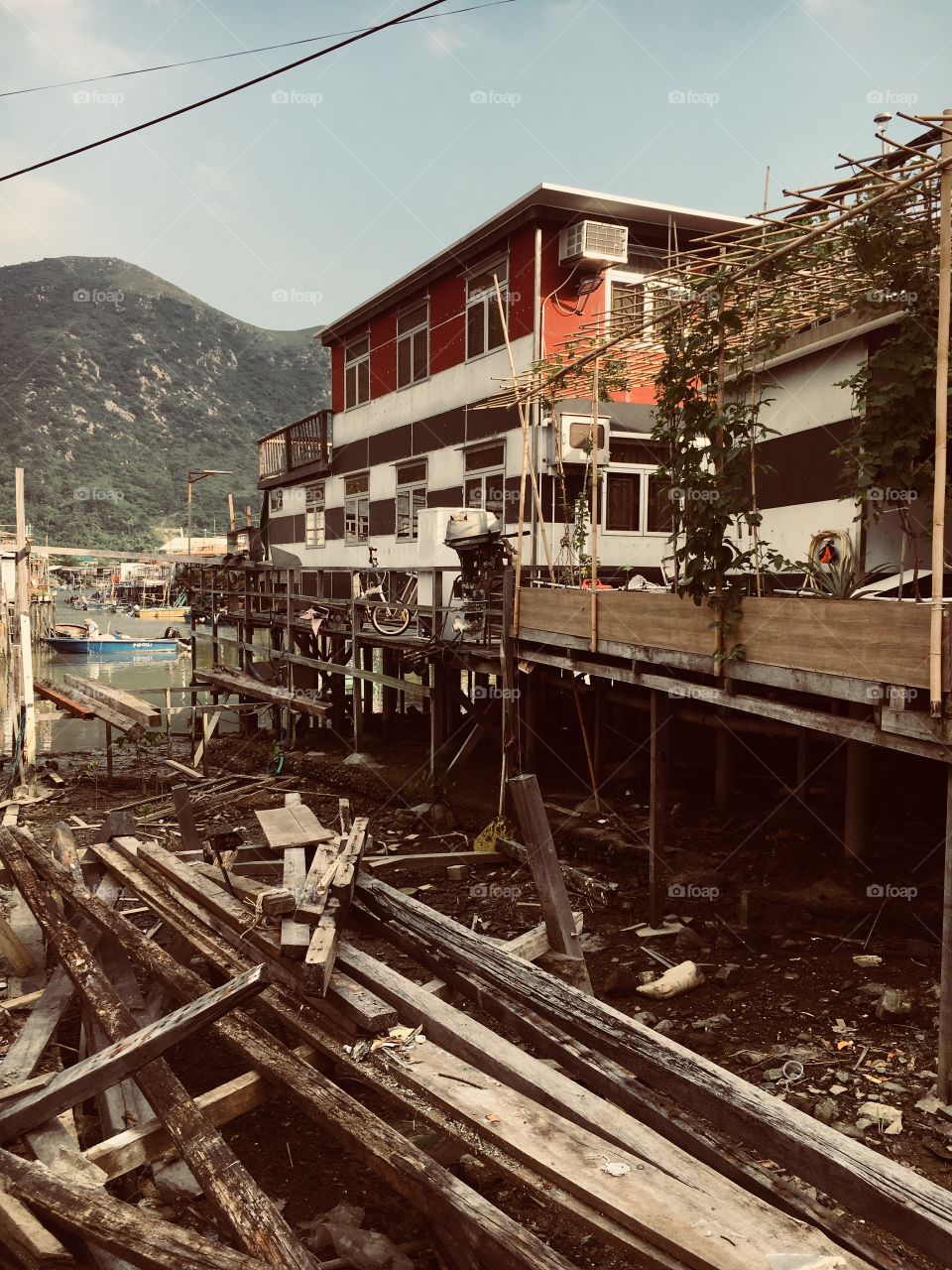 Lan tai Hong Kong. Old fishing village. Rustic, preserved, community, simple living 