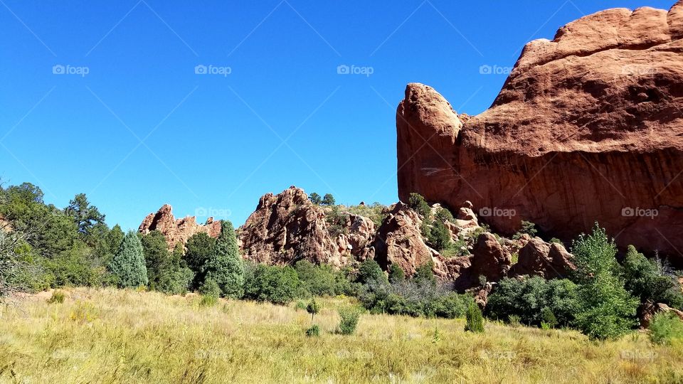 Garden of the gods Colorado Spring landscape