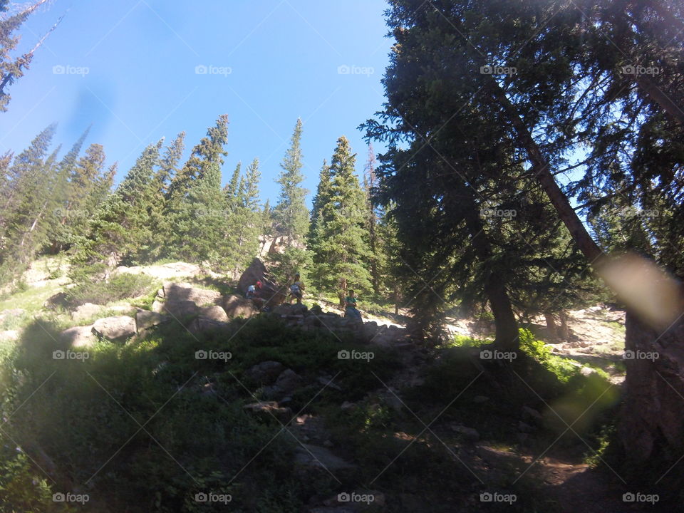 The hike to loch vale, CO