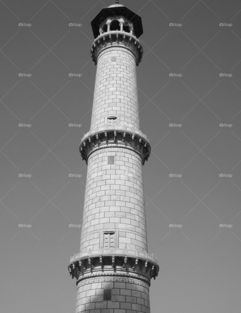 Architecture. Taj Mahal Minaret