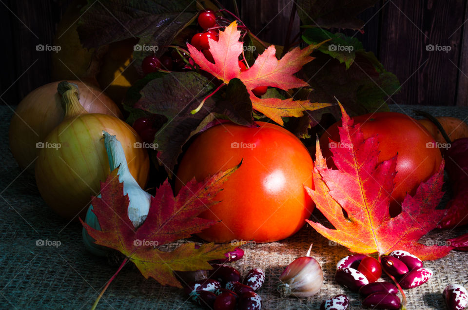 still life with vegetables