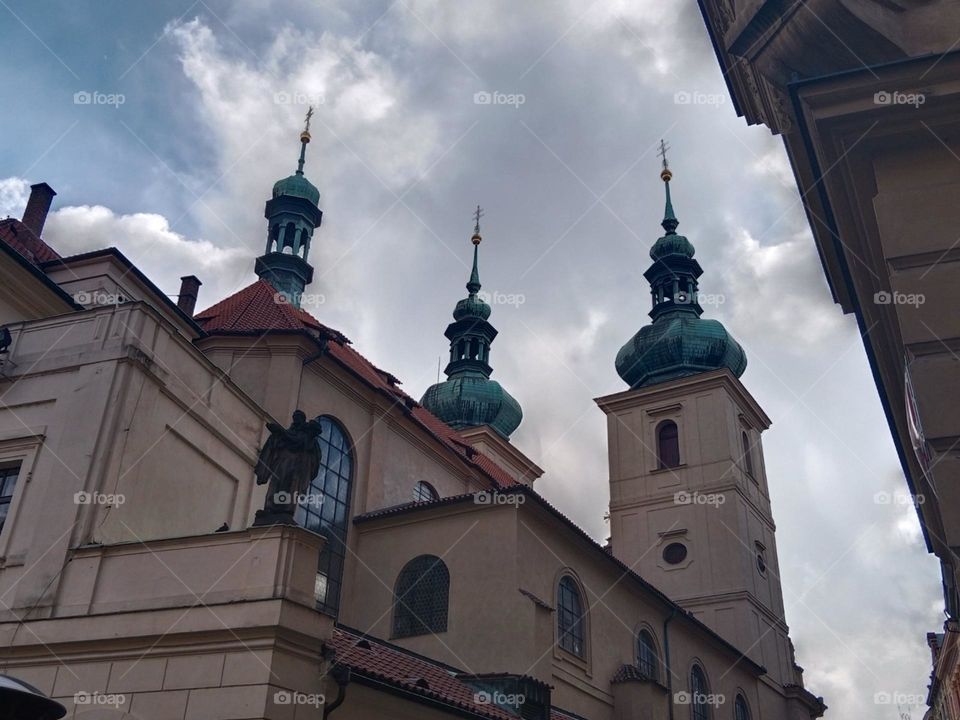 Prague historic buildings