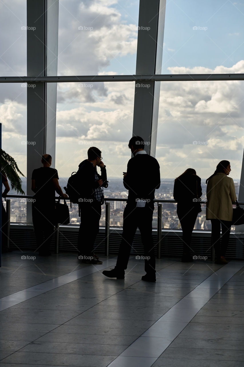 Tourists at Sky Garden