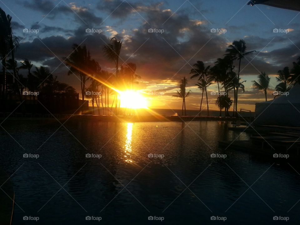 Maui, Sunset, Island, Paradise, Hawaii, Ocean, Serenity, Peace
