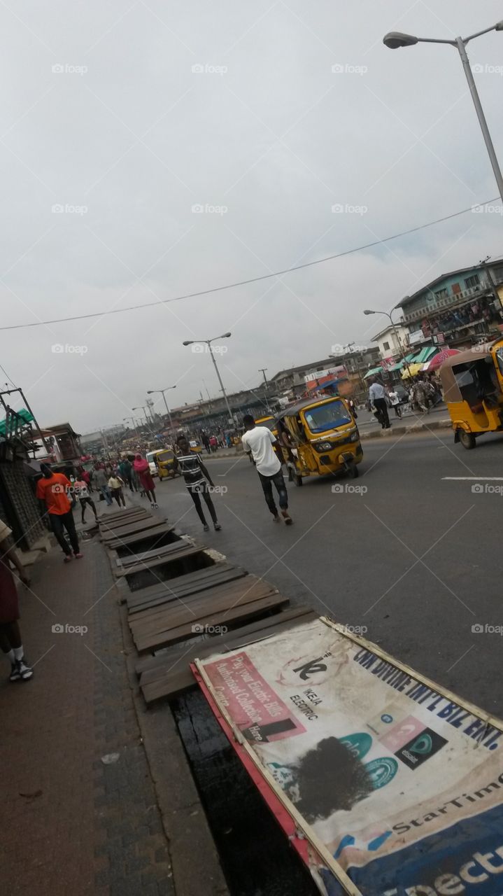 busy Lagos street