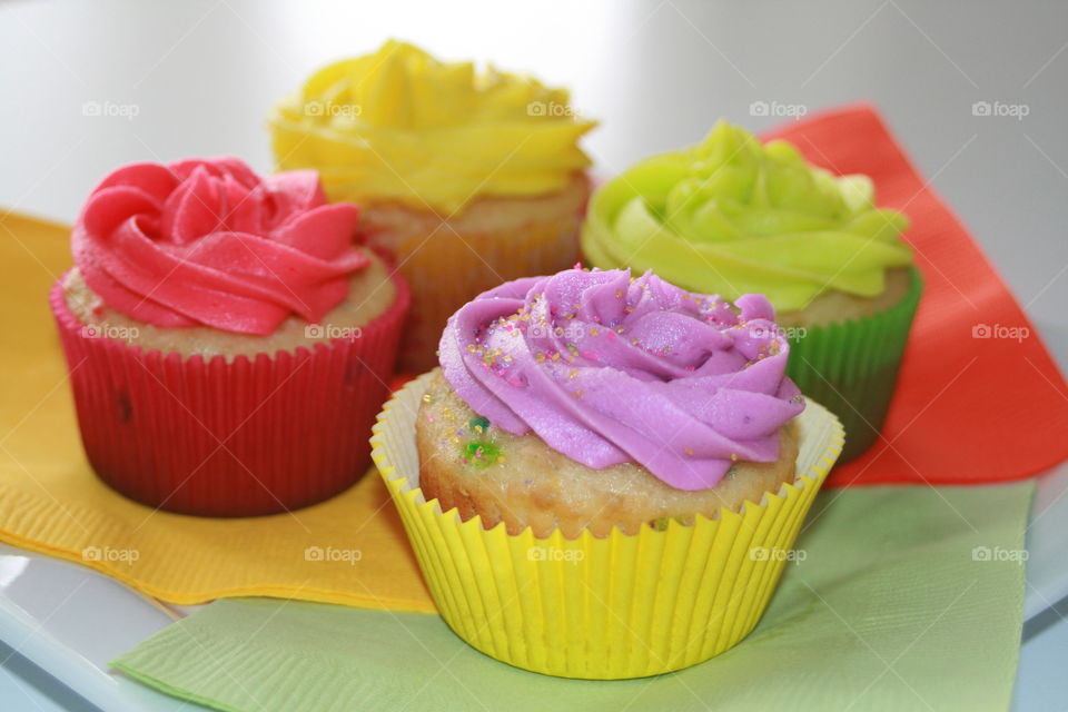 Colorful Cupcakes