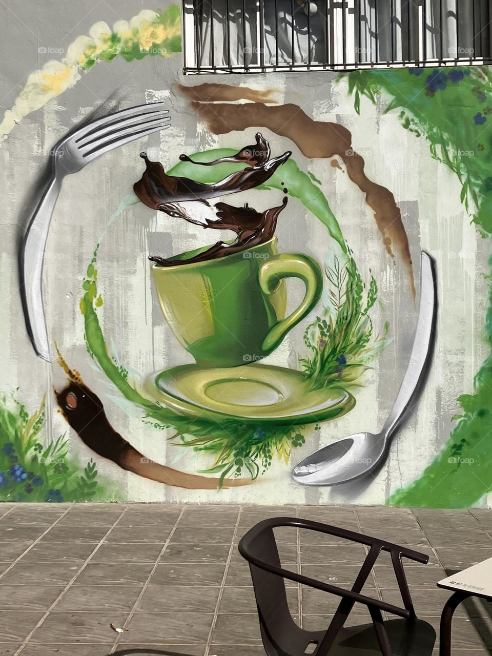 Painting on a city wall