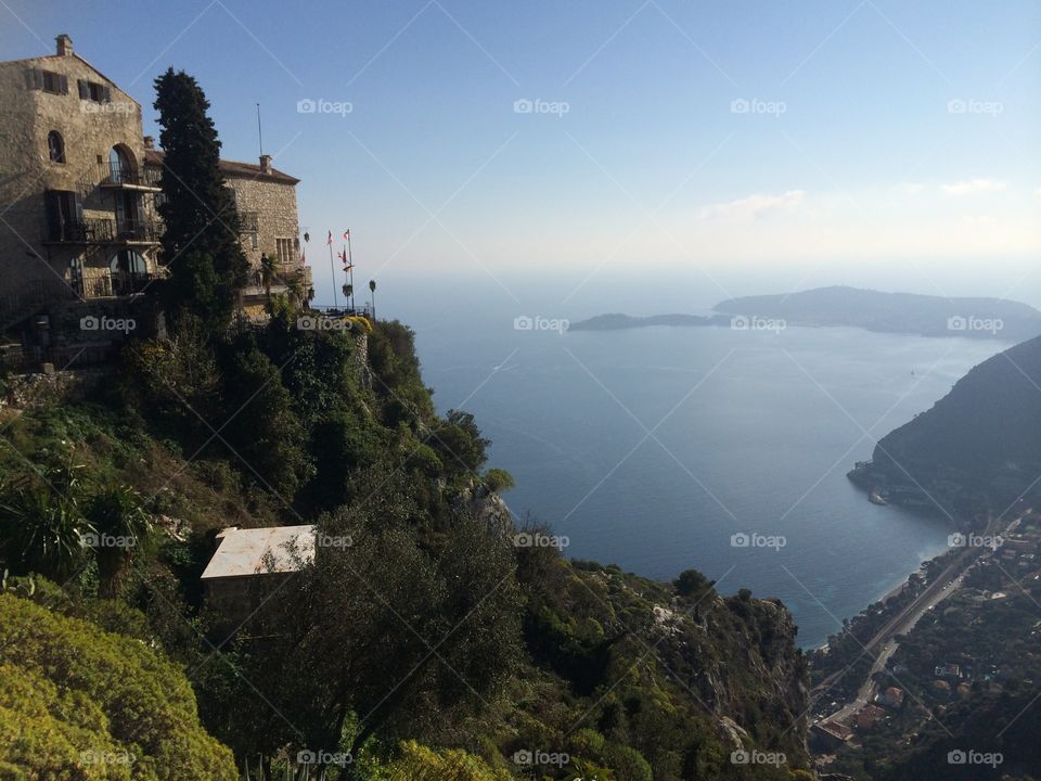 By the sea. Eze village, France