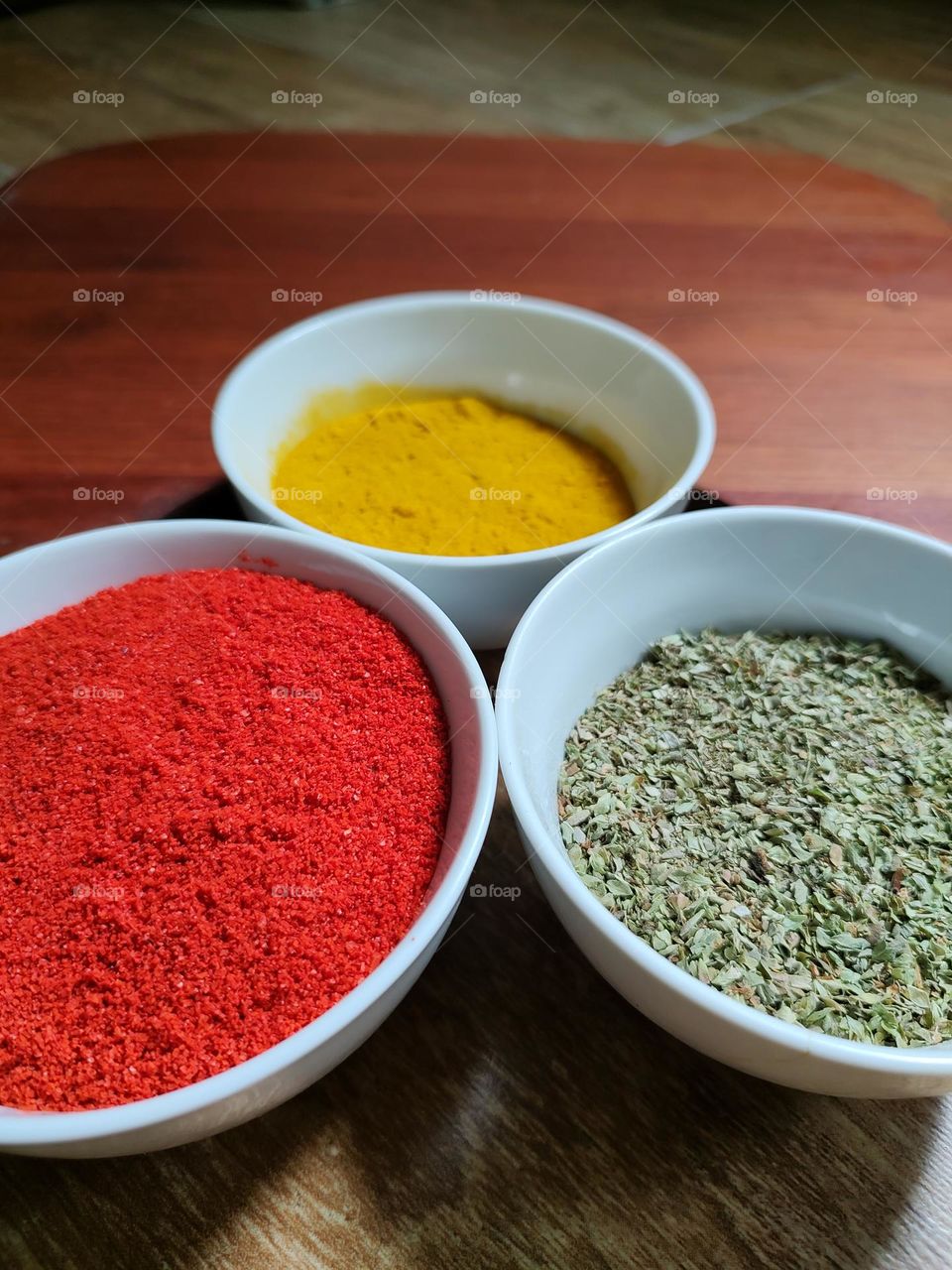 the beautiful colors of spices.