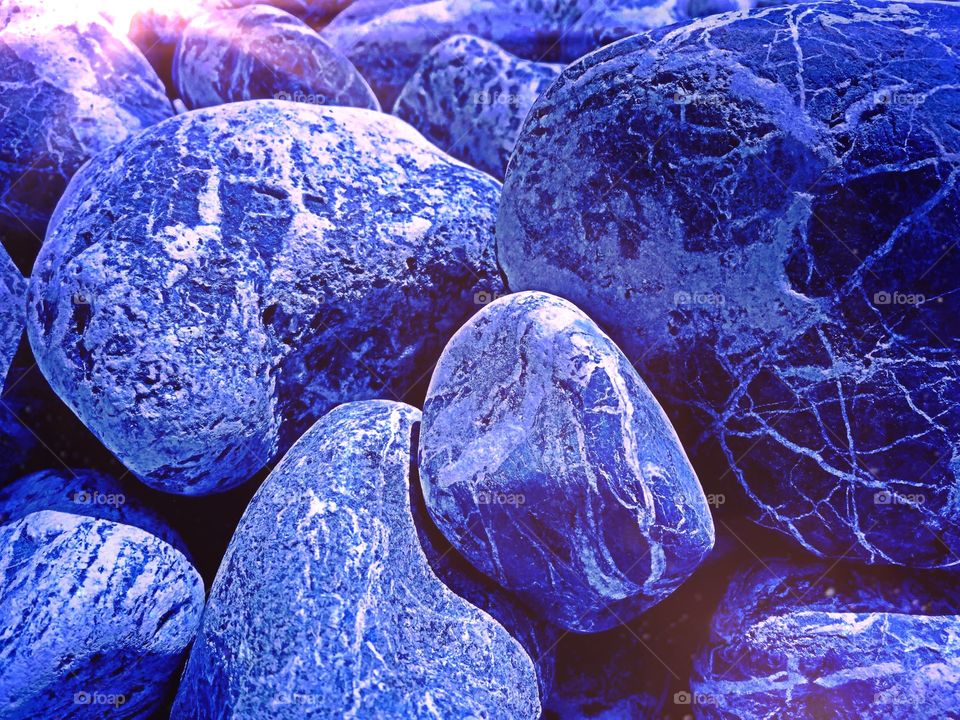 Blue gem stone rough. Blue gem stone rough