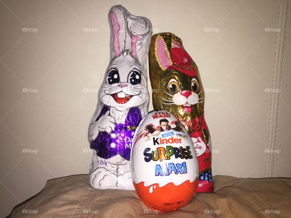 Chocolate eggs from Easter