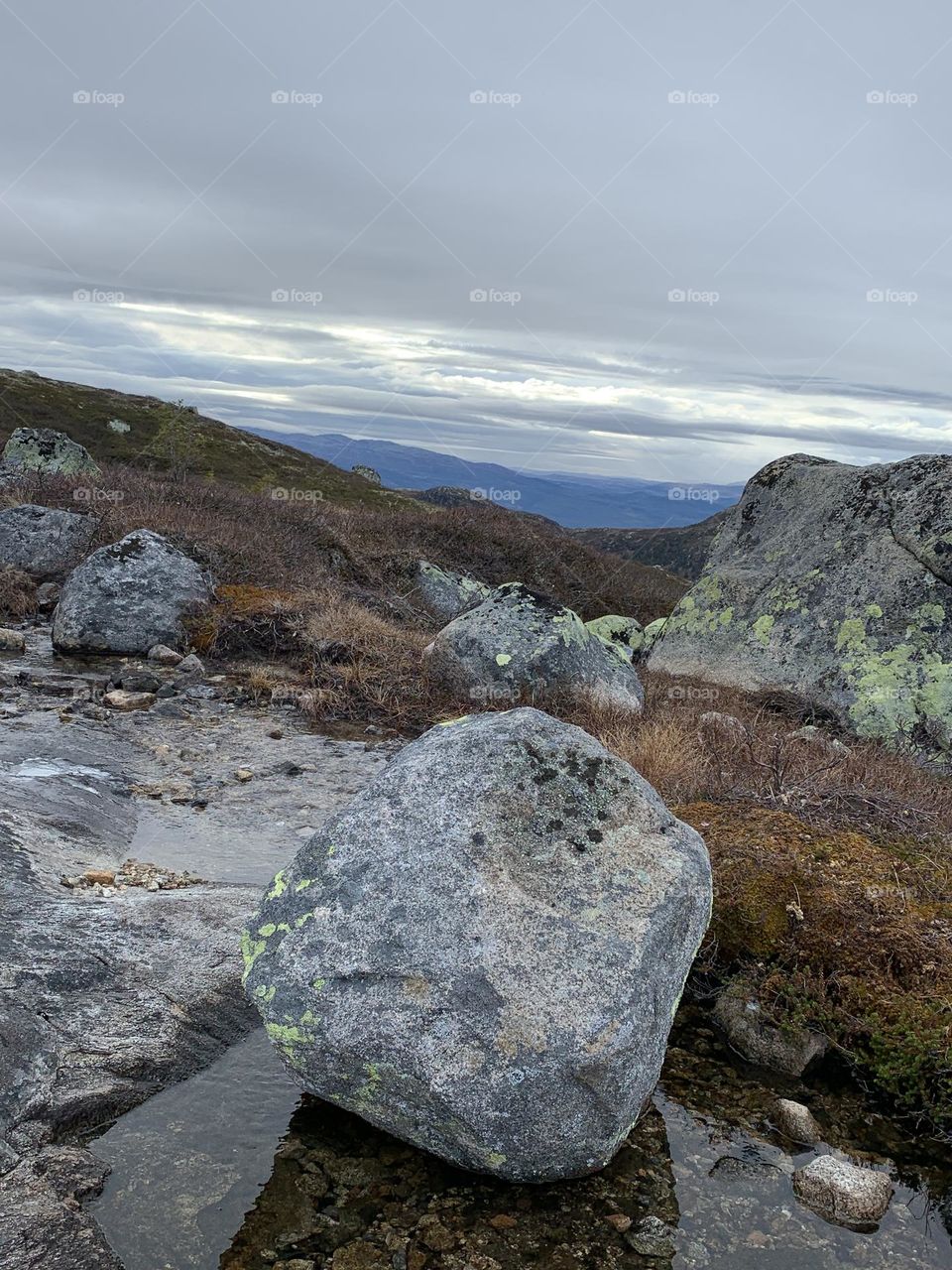 Im the mountains of Norway. Just before winter sets in