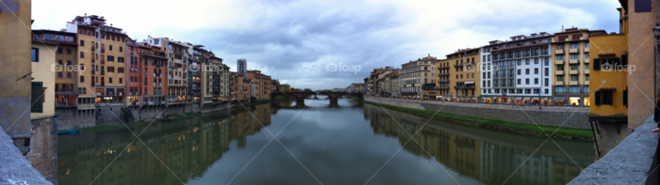 river panorama florence historic by Bea