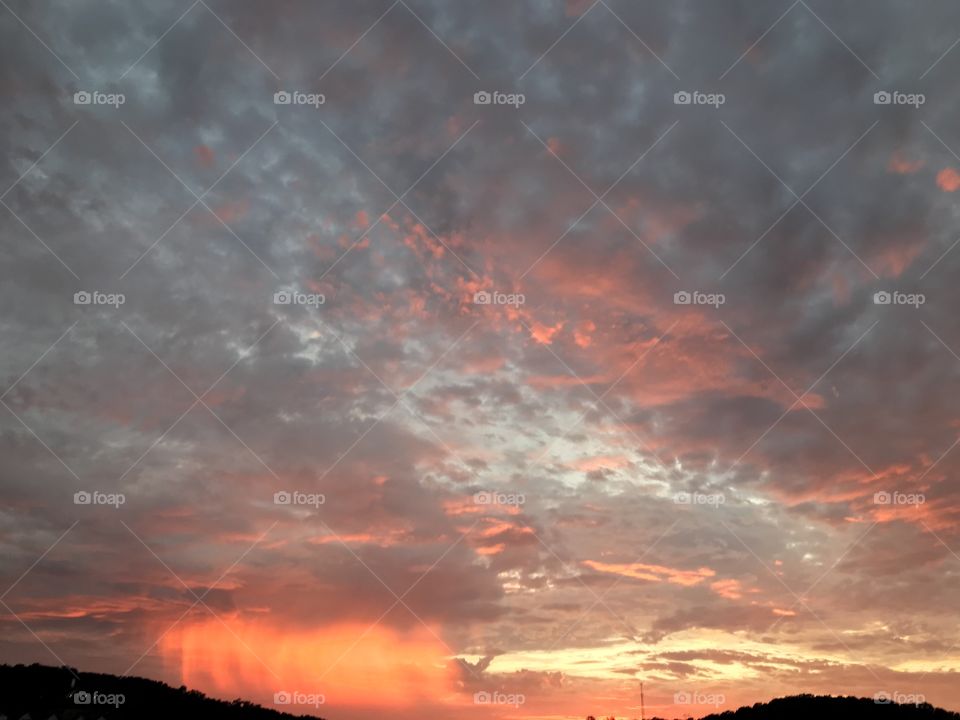 Clouds at sunset