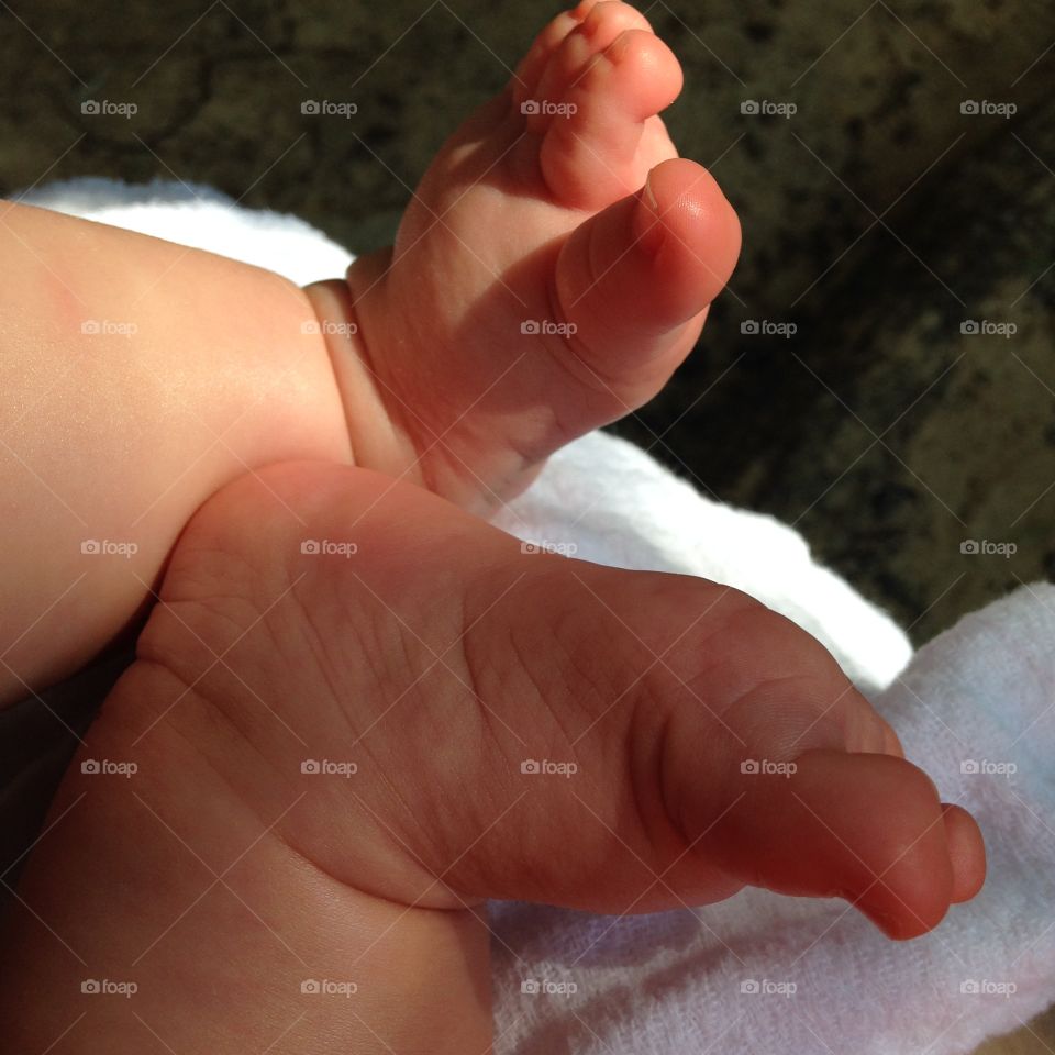 Sweet feet. Baby feet