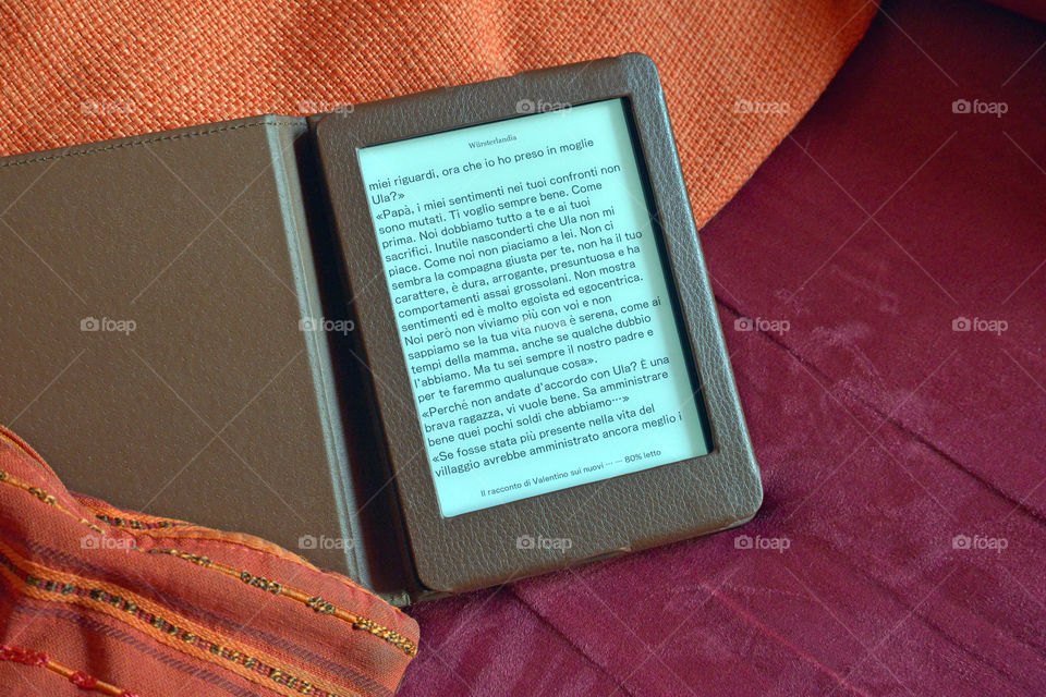 read a book on an e-reader