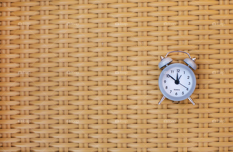 Alarm clock on pattern backgrounds