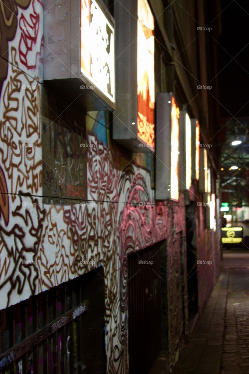 Graffiti gallery, Hosier Lane, Melbourne