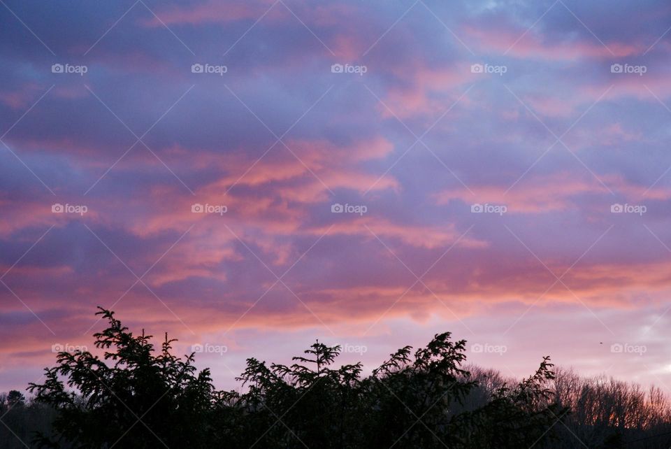 Clouds at sunset 