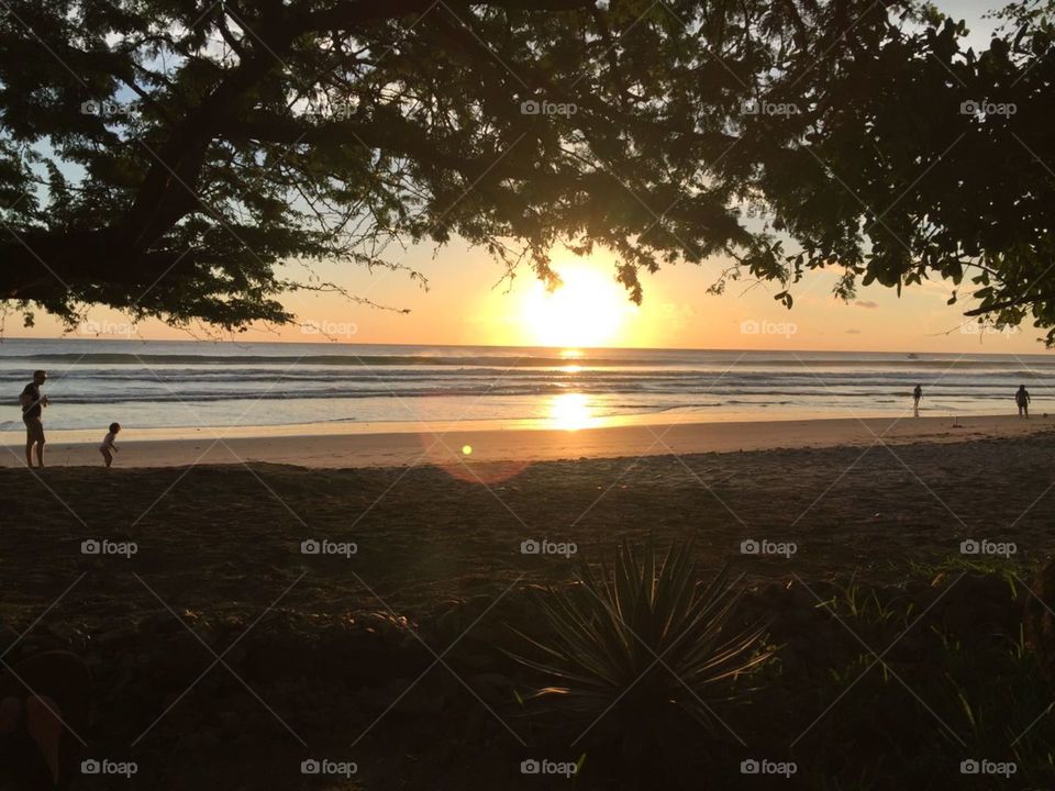 Sunset at the beach 