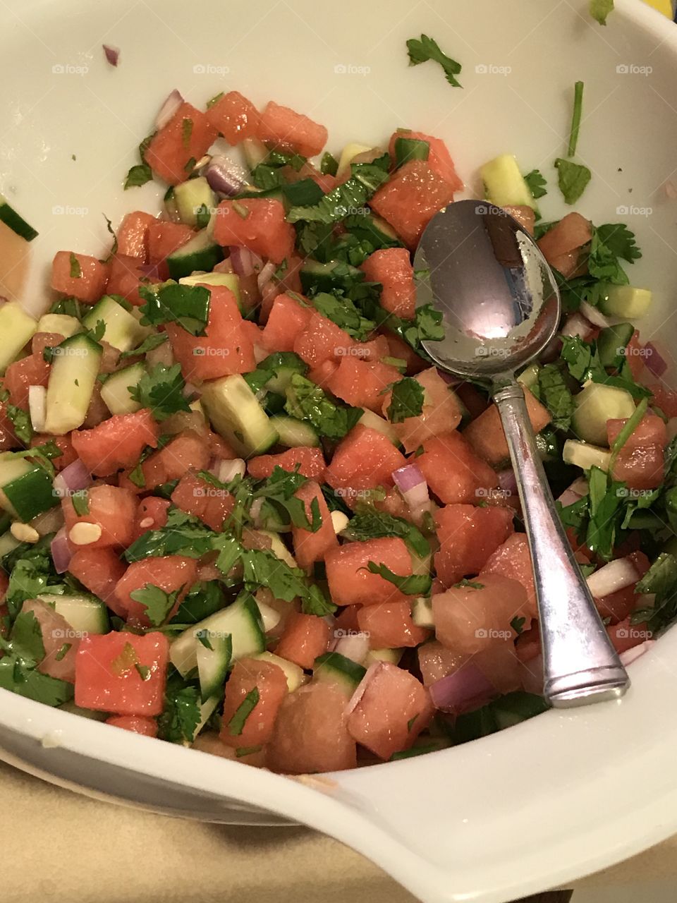 Watermelon salsa