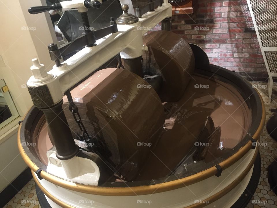 Chocolate making machines at Ghirardelli 