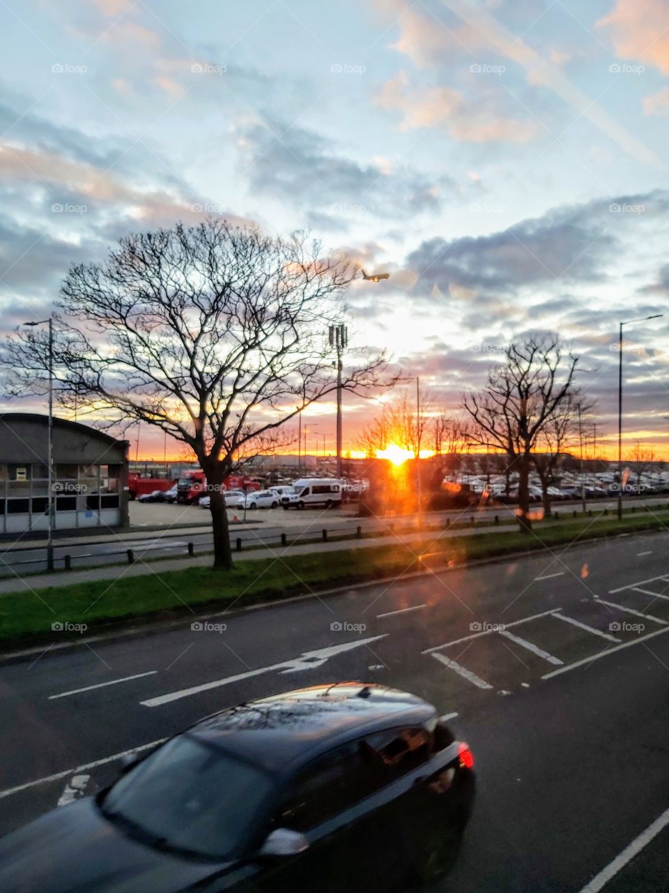Sunset by Heathrow