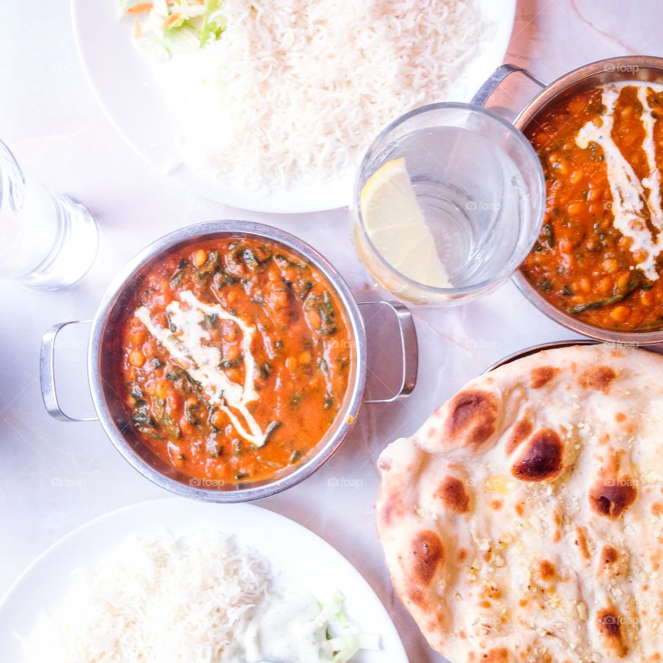 vegetarian indian lunch