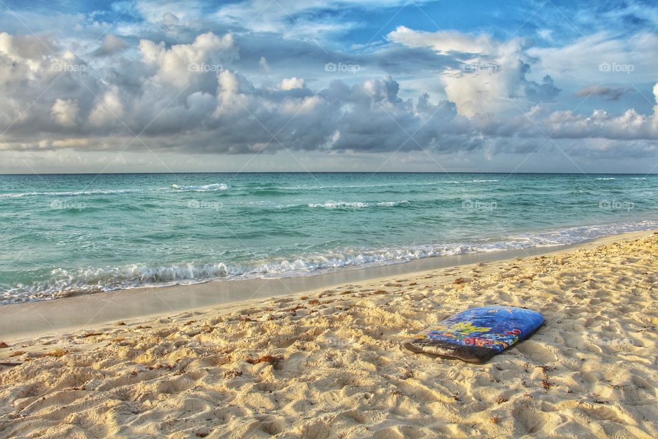 surf table in caribbean beach