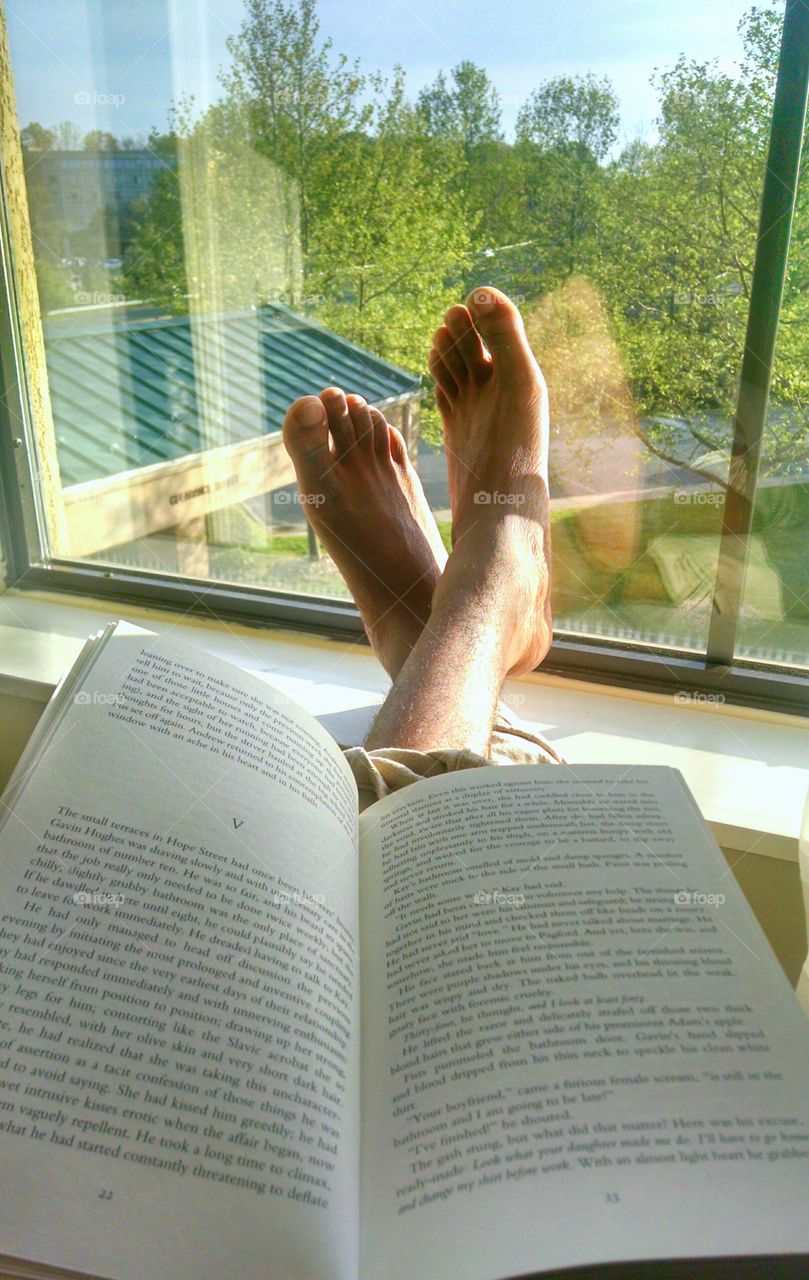 Spring Relaxation. It was a beautiful day in Charlottesville, Virginia to just kick my shoes off, chill out, and read a book.