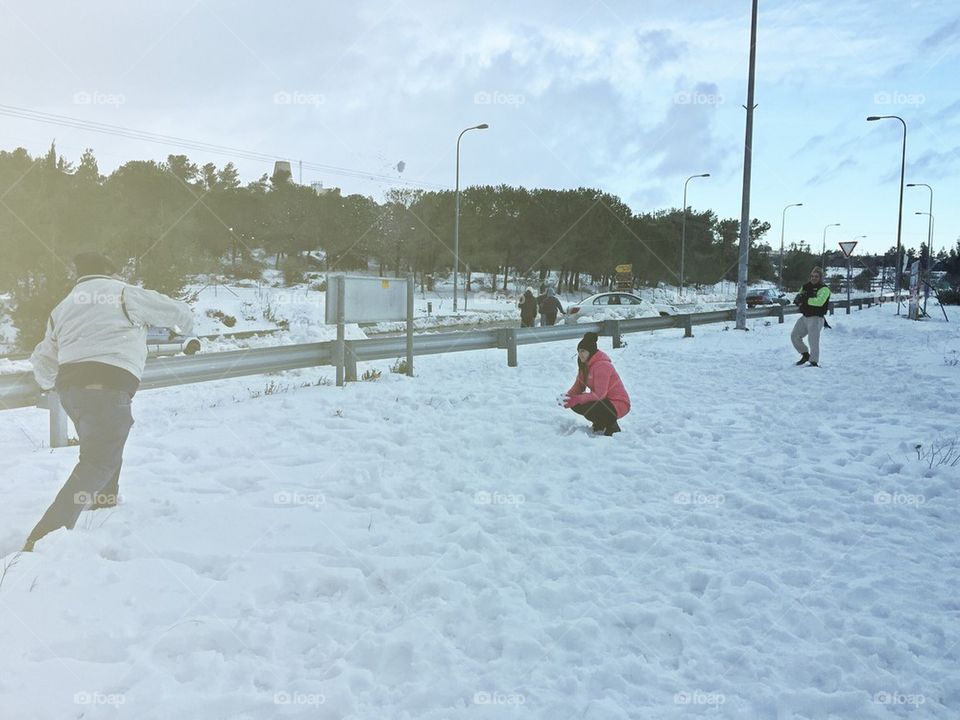 Playing in the Snow