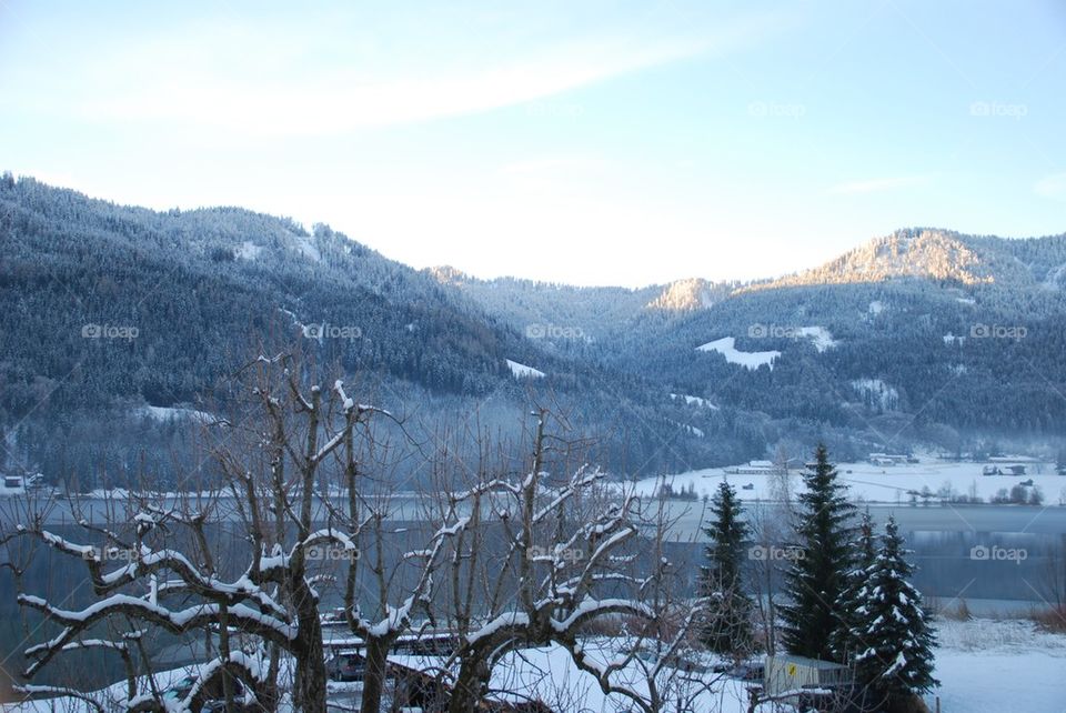 wonderland lake morning winter by Nikita80