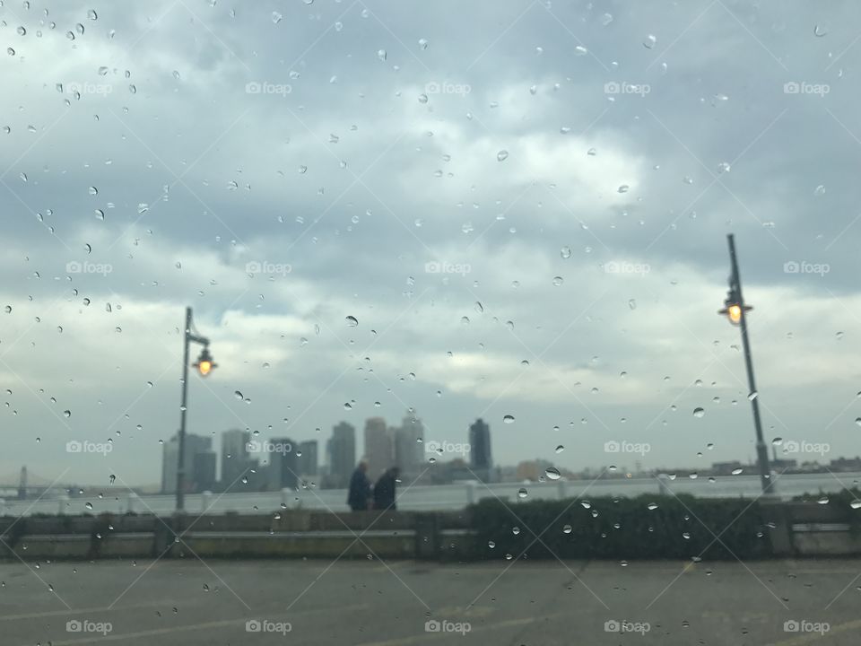 Rain by the Hudson River 