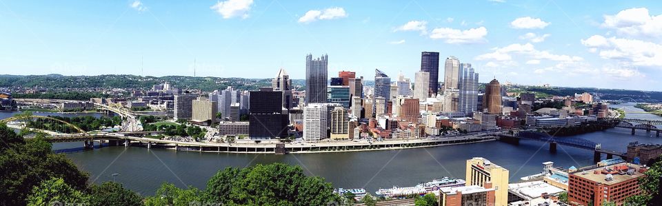 Pittsburgh, Pennsylvania view from Mount Washington