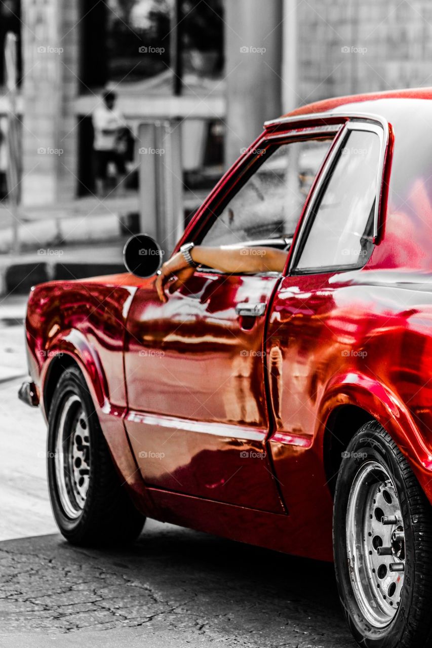 Classic car red 