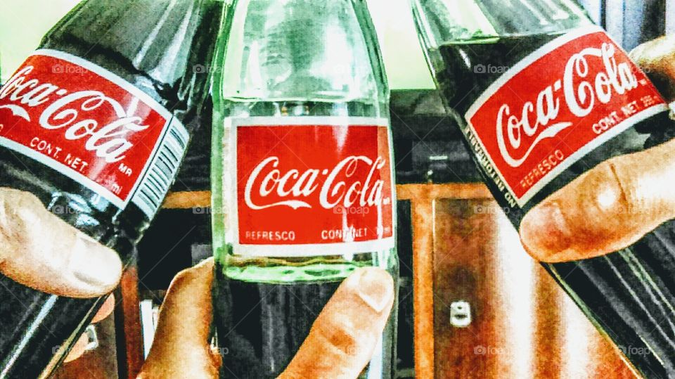 Cheers with Coca-Cola Classic!