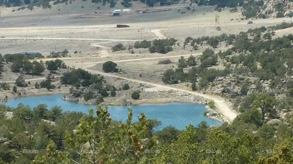 High up on the trail