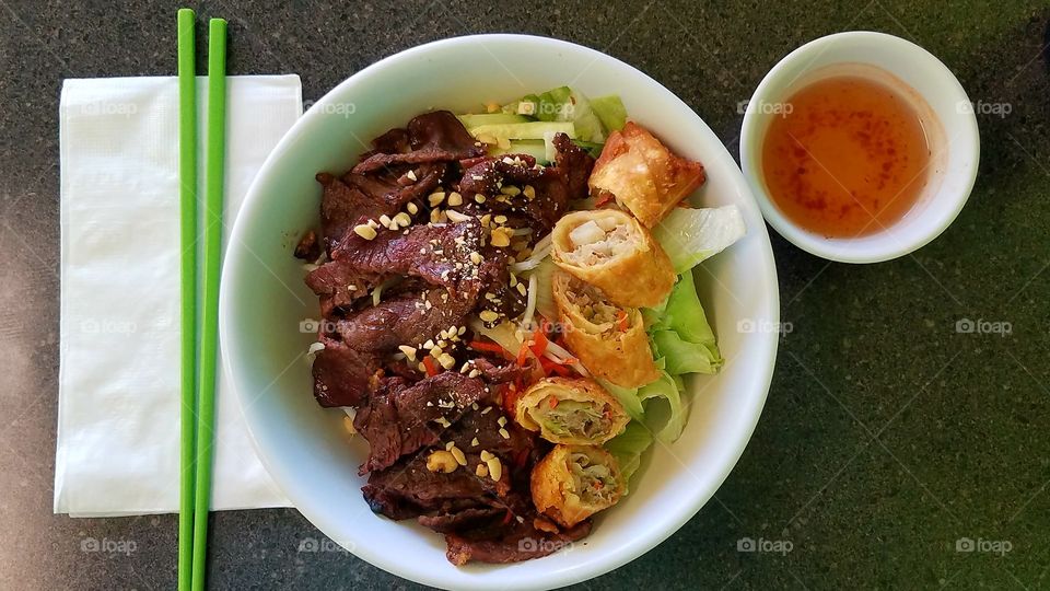 Vietnamese noodle bowl