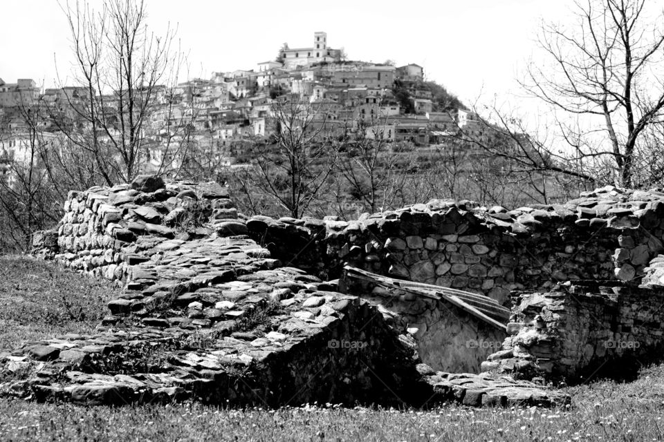 Grumentum Nova, a Roman site in Basilicata, Italy.