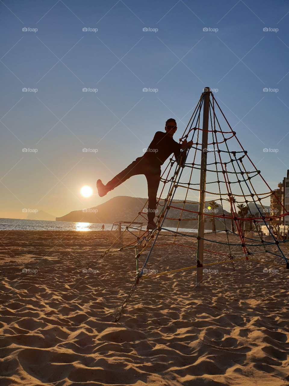 Sunset#beach#enjoying#sand