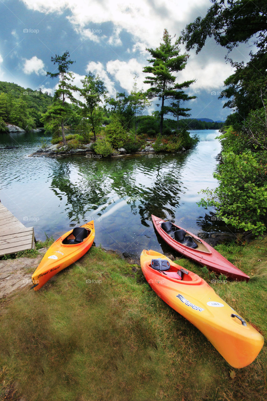 Kayaking station