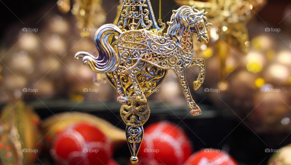 Christmas decoration horse