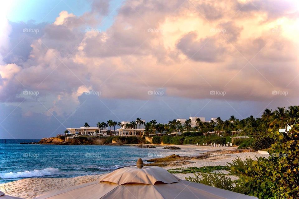 Overlooking Barnes Bay on the beautiful island of Anguilla