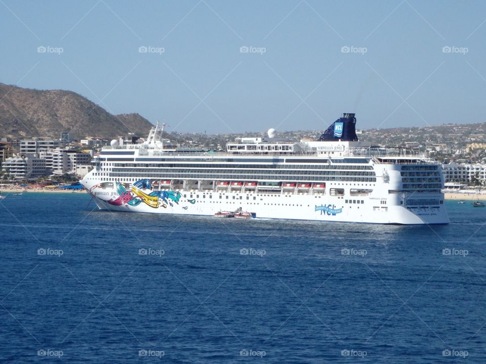 Norwegian Cruise Ship at Cabo