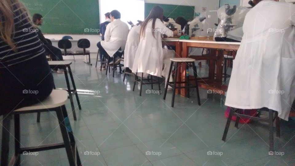 class room of histology