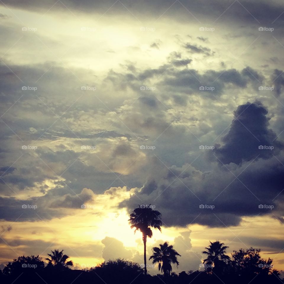 Sunset, Sun, Sky, No Person, Storm