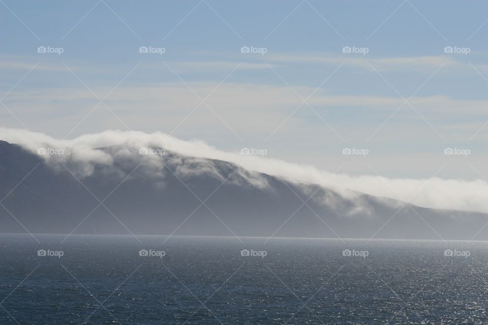 Storm rolling in over mountains, Cape Horn, South America 