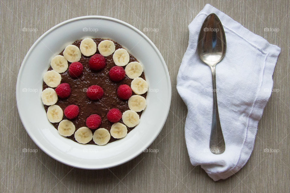 Chocolate chia seed pudding