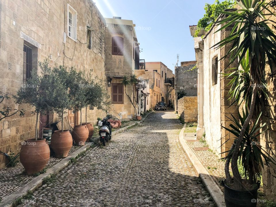 Off the beaten track in rhodes old town (no editing done, the light rays were just there!)