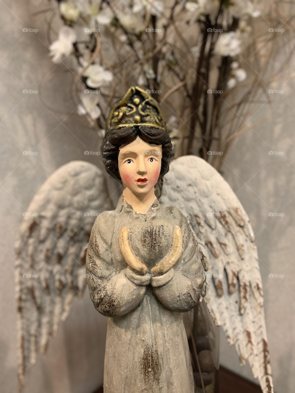 A Bright and Beautiful angel glowing with lovey colors 